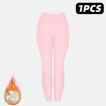 Thermal Thick FLeece Lined Leggings for Winter Warm Against Cold