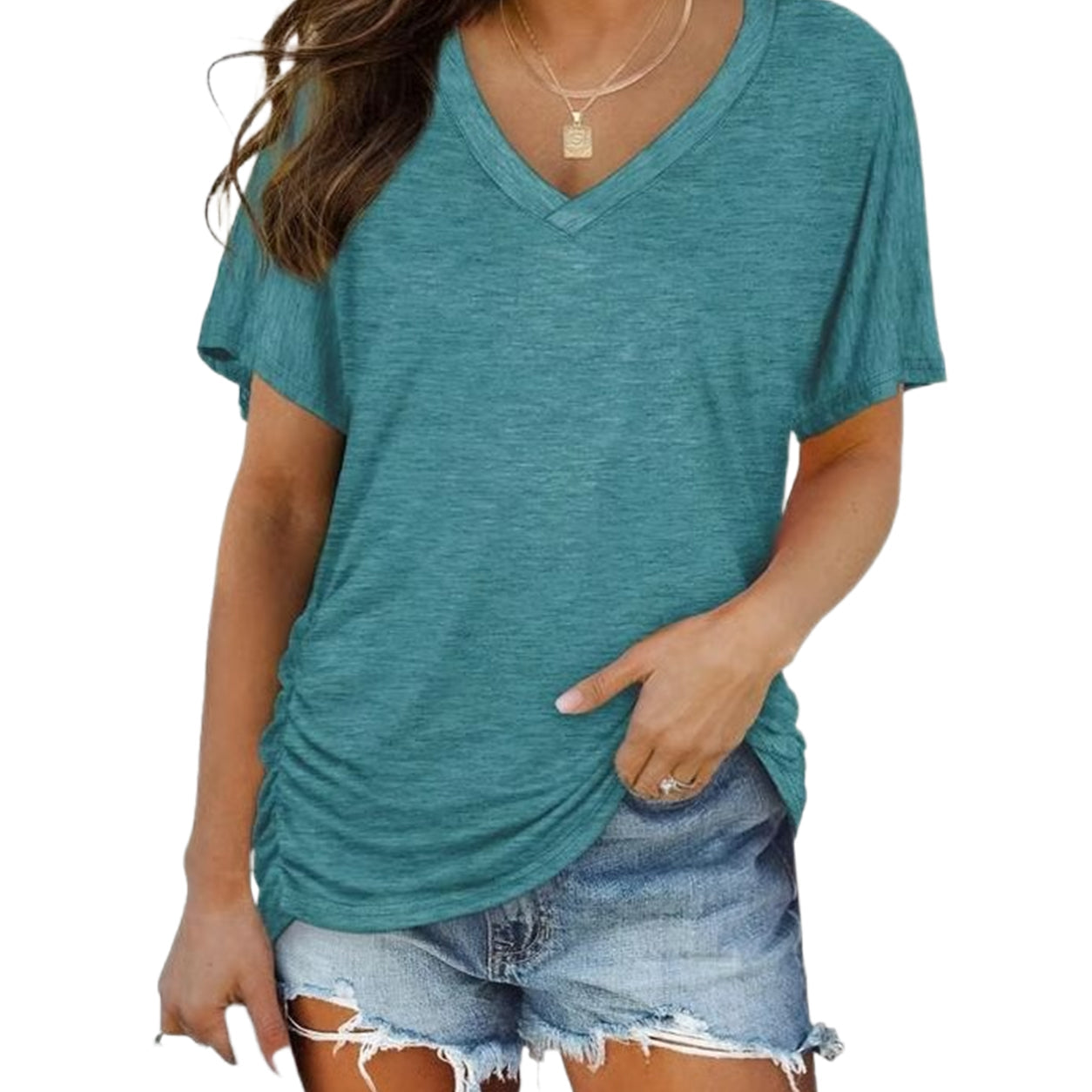 Classic V-Neck Short Sleeve T-Shirt👕 | Ultra-Soft Everyday Essential