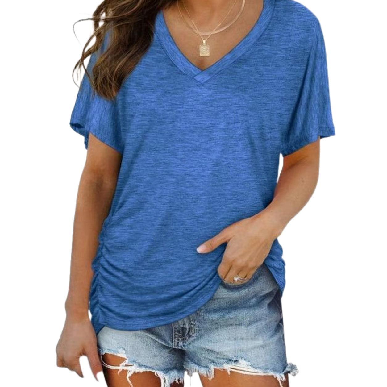 Classic V-Neck Short Sleeve T-Shirt👕 | Ultra-Soft Everyday Essential