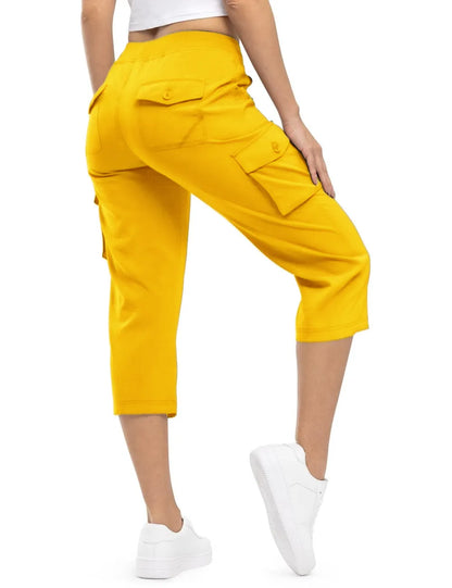 🔥Women's Cargo Capris Lightweight Hiking Pants Shorts Cropped Cotton