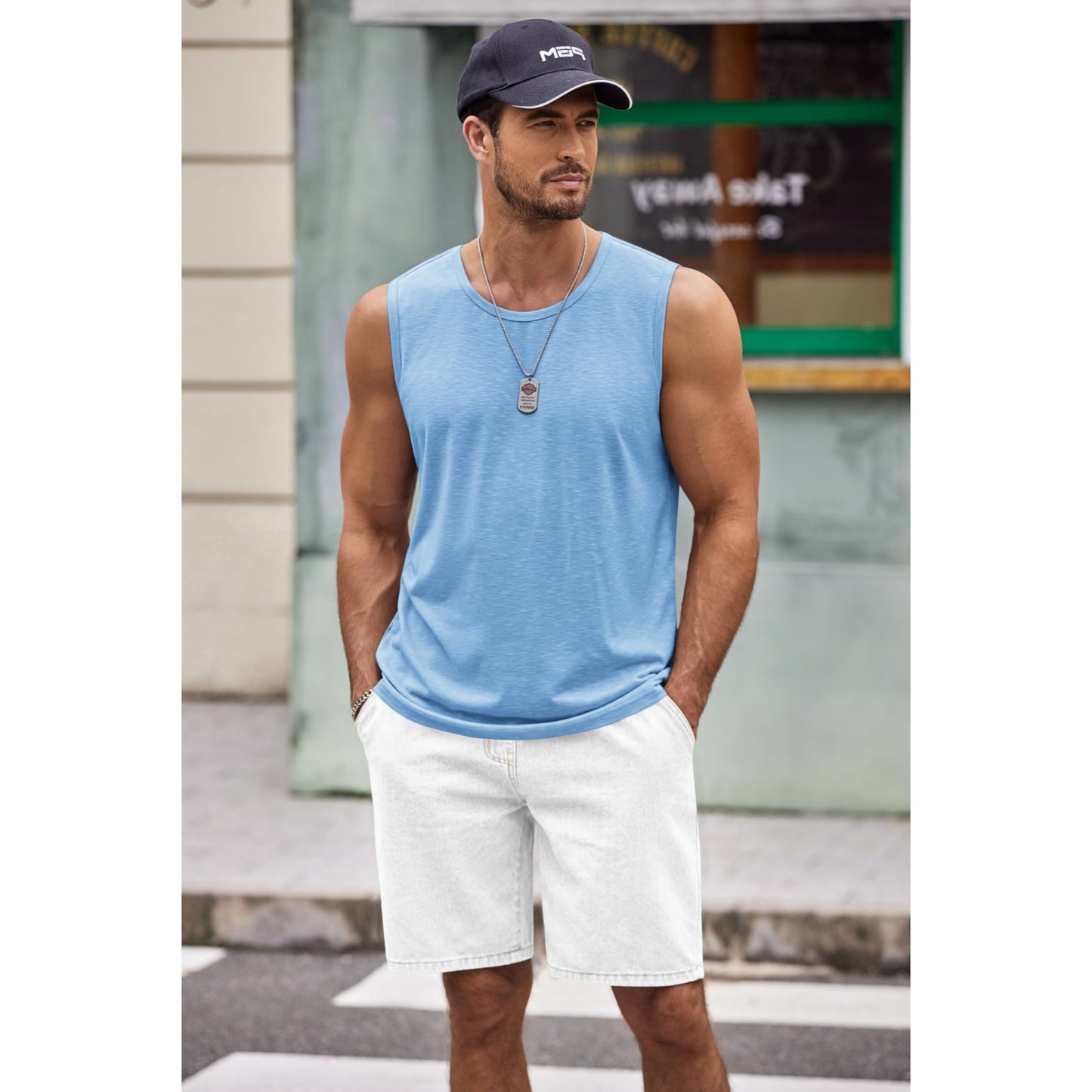 🔥8 Gym Muscle Shirts for Only $24.99🔥Men's Workout Tank Top Casual Soft Sleeveless Gym Muscle Shirts Bodybuilding Tee