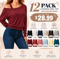 Black + Ivory + Navy + Oatmeal + Chocolate + Heather Gray + Burgundy + Brick Red + Dusty Rose + Powder Blue + Butter Yellow + Deep Teal — 12 Different Colors