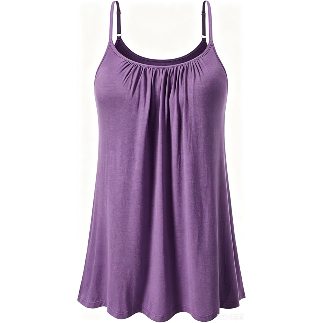 Women's Cool Flowy Bra Cami | with Built-in Cups | Relaxed Fit | Adjustable Spaghetti Strap