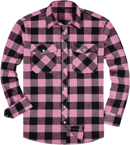 💫Clearance Sale🔥Men's Flannel Shirt Long Sleeve Button Down 100% Cotton