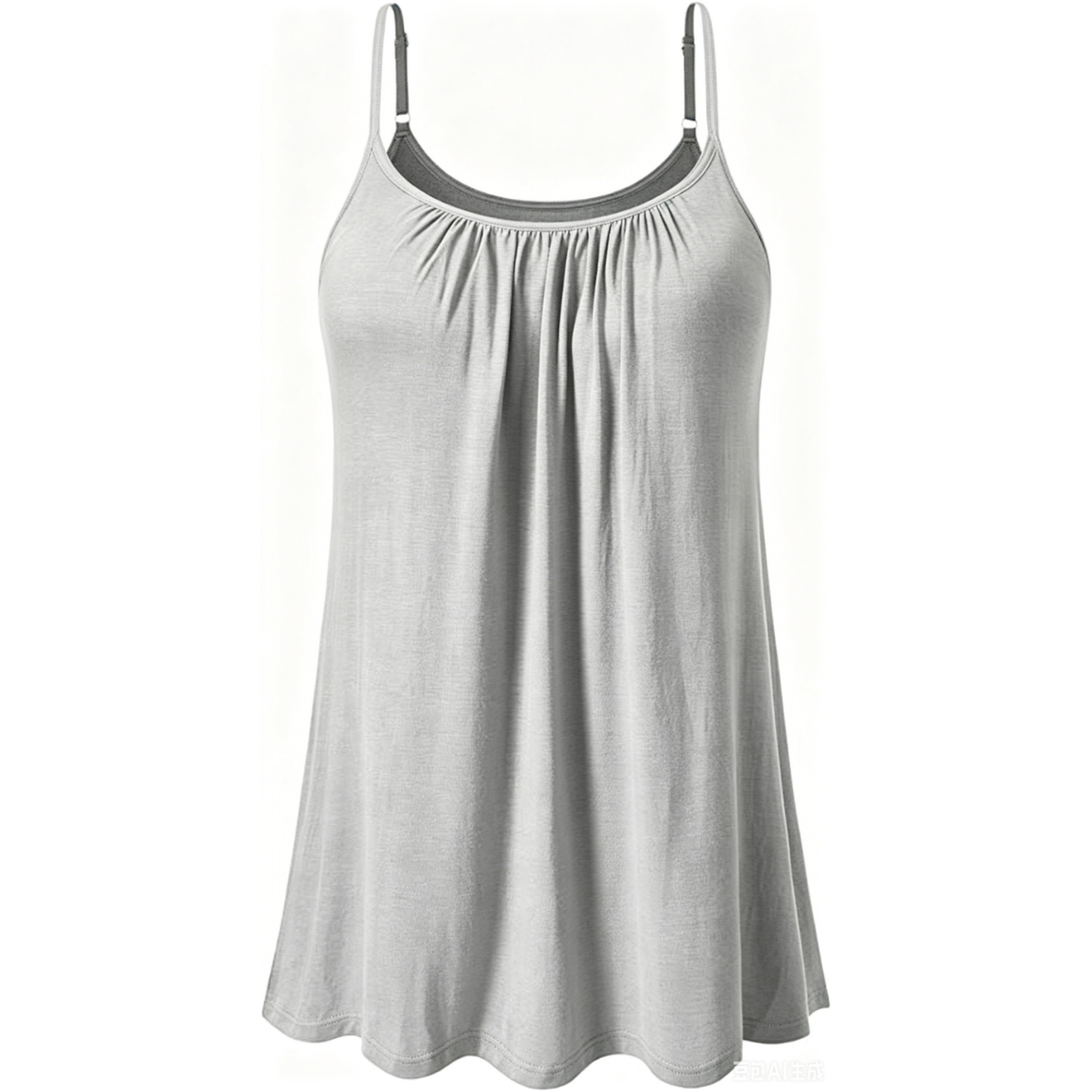 Women's Cool Flowy Bra Cami | with Built-in Cups | Relaxed Fit | Adjustable Spaghetti Strap