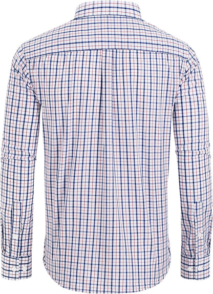 Clearance sale! Men's Plaid Button Down Shirts Cotton Long Sleeve Dress Shirts Regular Fit Gingham Shirts