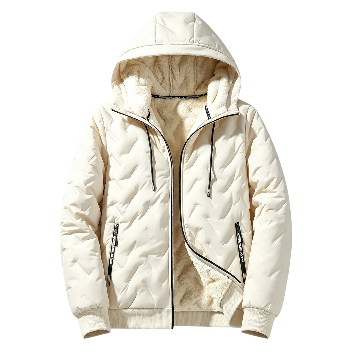 Unisex Fleece‐Lined Hooded Winter Jacket