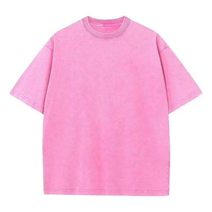 Men’s Oversized Vintage Acid-Wash T-Shirt – 100% Heavyweight Cotton Streetwear for Gym & Everyday Wear