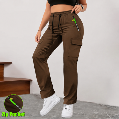 Women's cargo pants with multiple pockets
