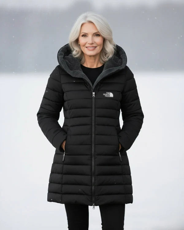 Women's Winter Thickened Down Jacket，Warm Long Puffer Coat Fleece Lined Parka