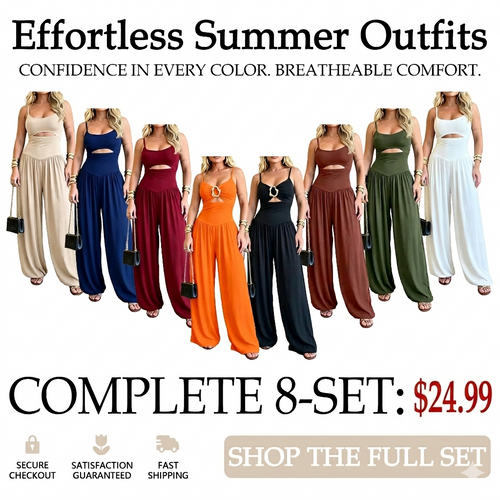 Women’s Backless ☀️Cut-Out Cami Jumpsuit with Pockets