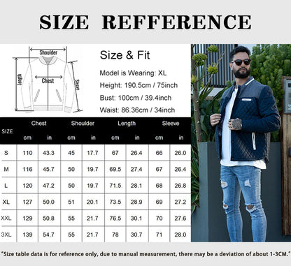 Men's Diamond Quilted Puffer Down Jacket Lightweight Casual .