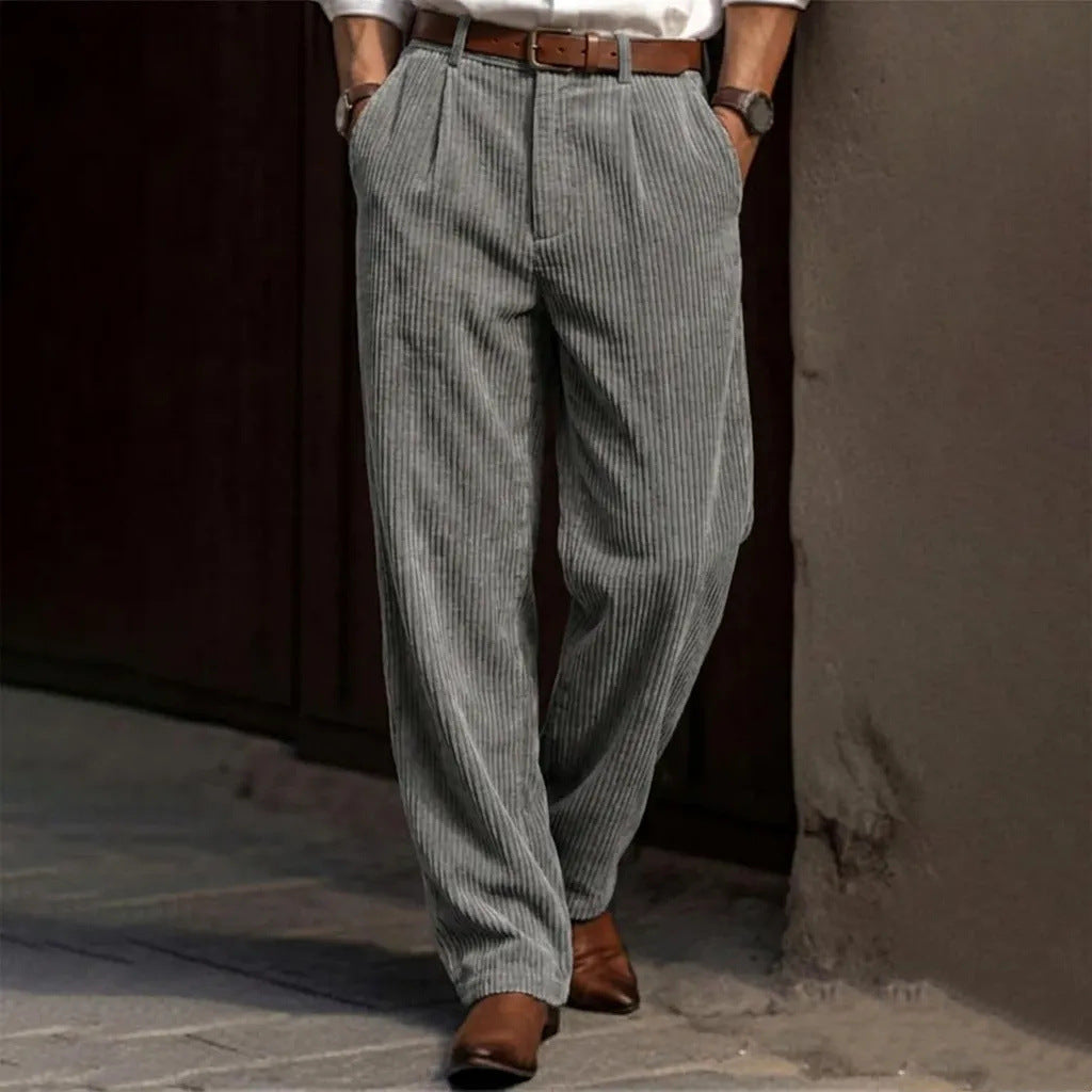 Men's Premium Corduroy Straight Leg Pants