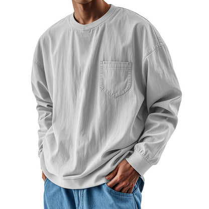 👕Men's Loose-Fit Long Sleeve T-Shirt – Everyday Comfort & Effortless Style
