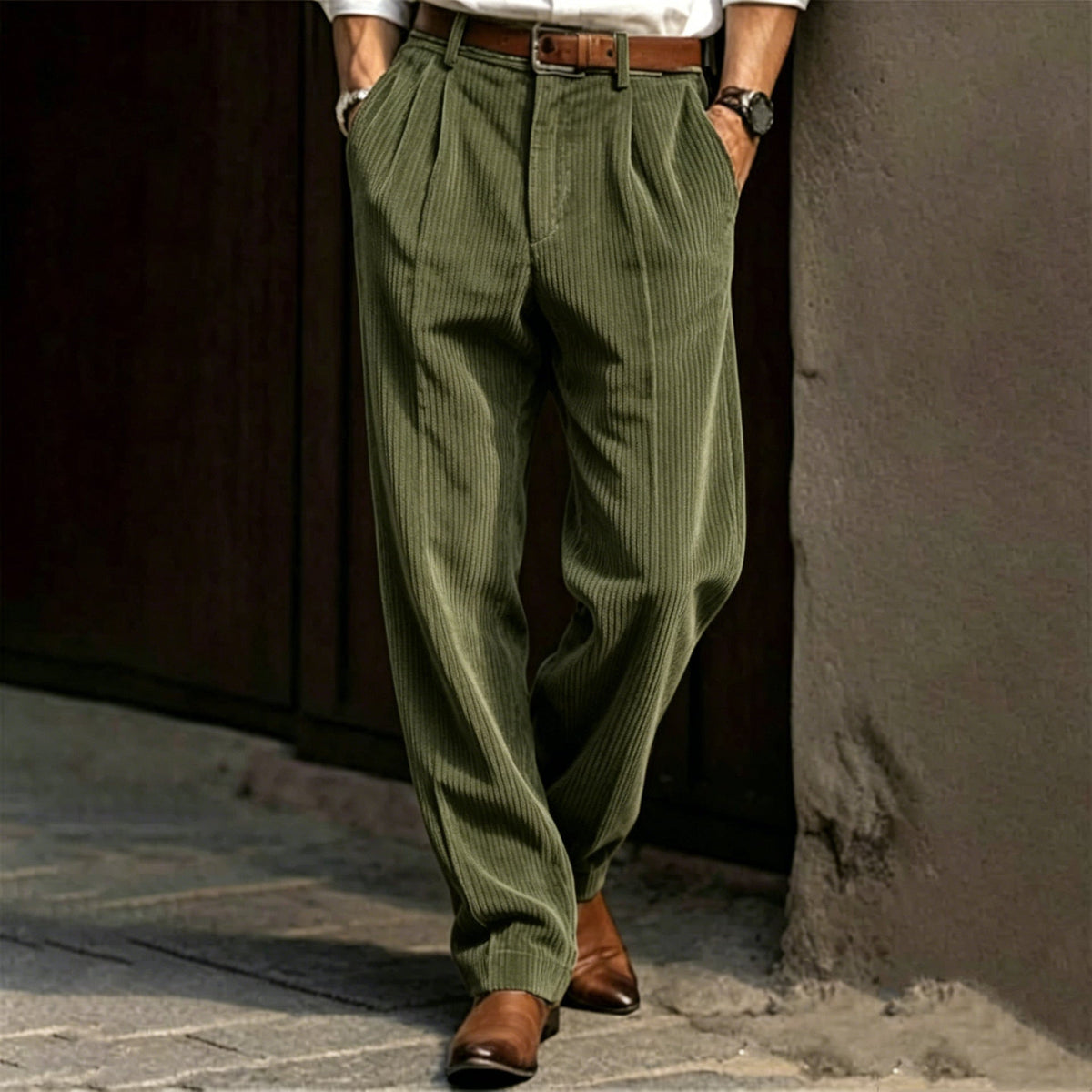 Men's Premium Corduroy Straight Leg Pants