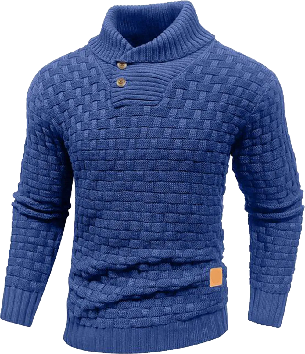 Men’s Shawl Collar Knit Sweater – Classic Warmth. Effortless Style