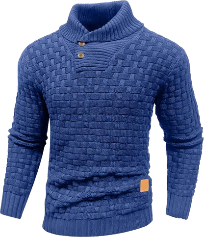 Men’s Shawl Collar Knit Sweater – Classic Warmth. Effortless Style