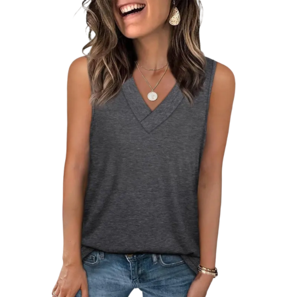 Tank Tops for Women Summer V Neck T Shirts✨ Trendy Sleeveless Basic Tee Loose Fit