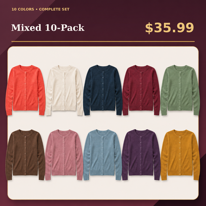 Women's Soft Fine-Knit Button-Front Cardigan