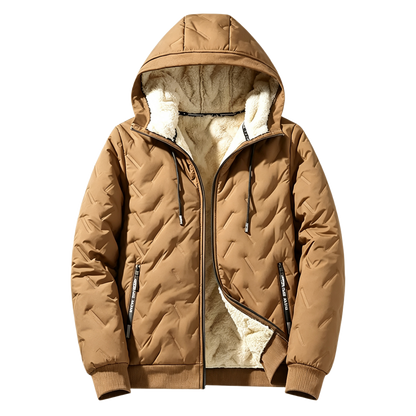 Unisex Fleece‐Lined Hooded Winter Jacket
