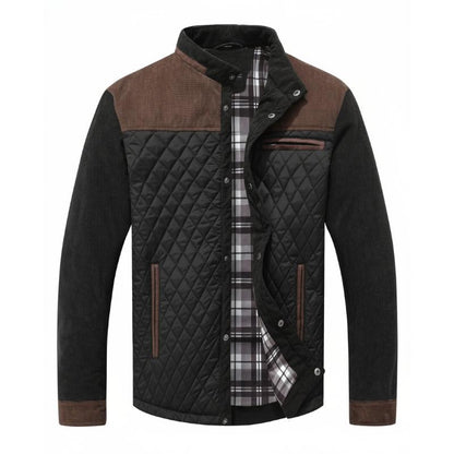 Men's Diamond Quilted Puffer Down Jacket Lightweight Casual .