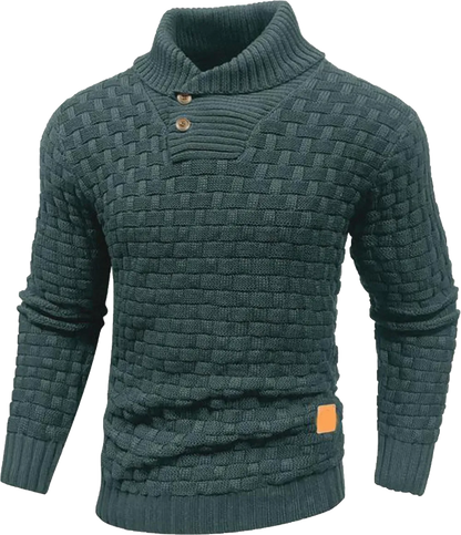 Men’s Shawl Collar Knit Sweater – Classic Warmth. Effortless Style