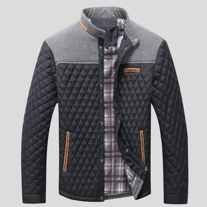 Men's Diamond Quilted Puffer Down Jacket Lightweight Casual .