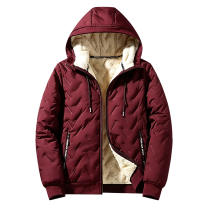 Unisex Fleece‐Lined Hooded Winter Jacket