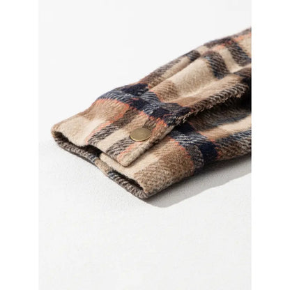 Women's Flannel Hooded Plaid 2026 Shacket Thick