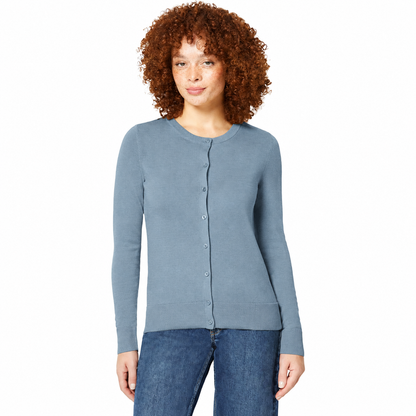 Women's Soft Fine-Knit Button-Front Cardigan