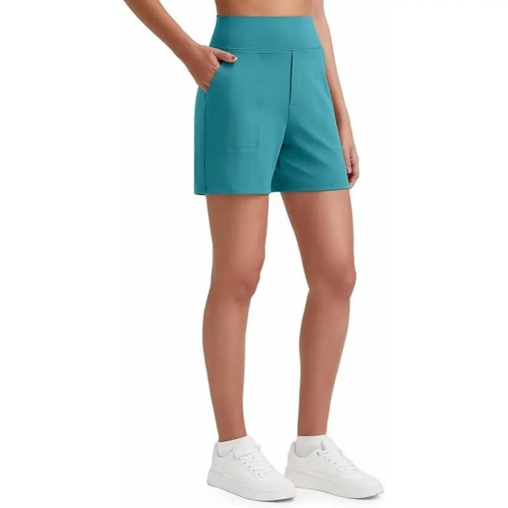 Women's Athletic Shorts✨ High Waisted Running Yoga Shorts Summer Casual Burmuda Shorts🌟 with Pockets Activewear💥