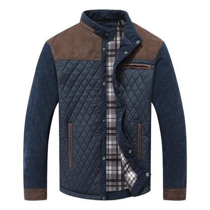 Men's Diamond Quilted Puffer Down Jacket Lightweight Casual .