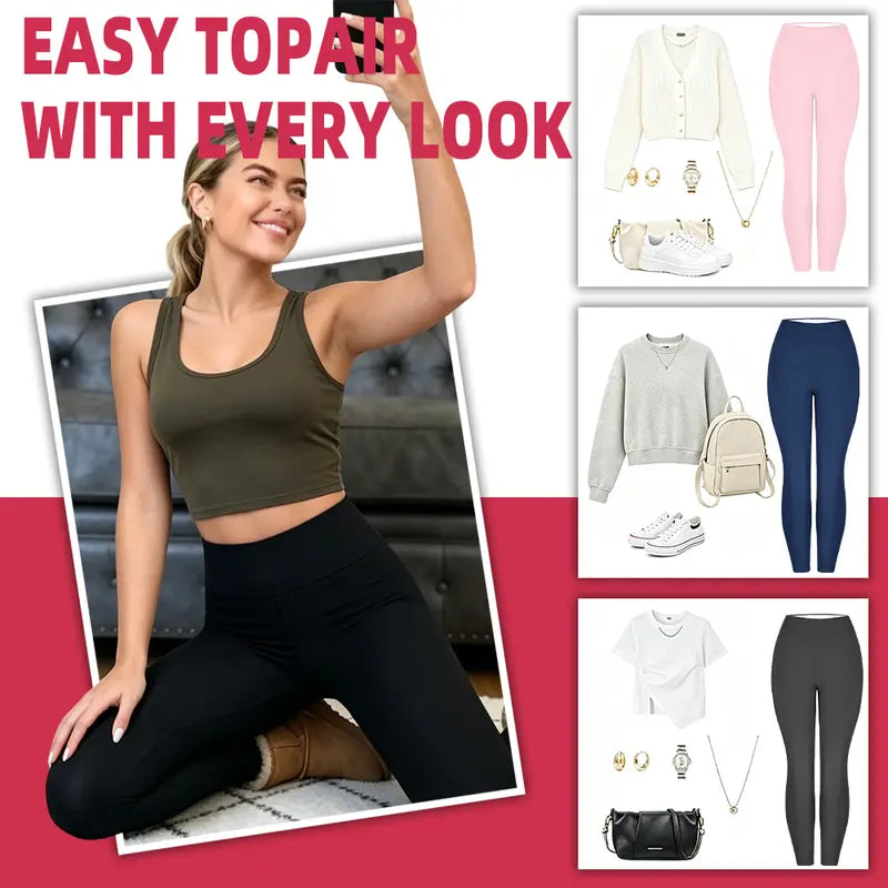 Thermal Thick FLeece Lined Leggings for Winter Warm Against Cold