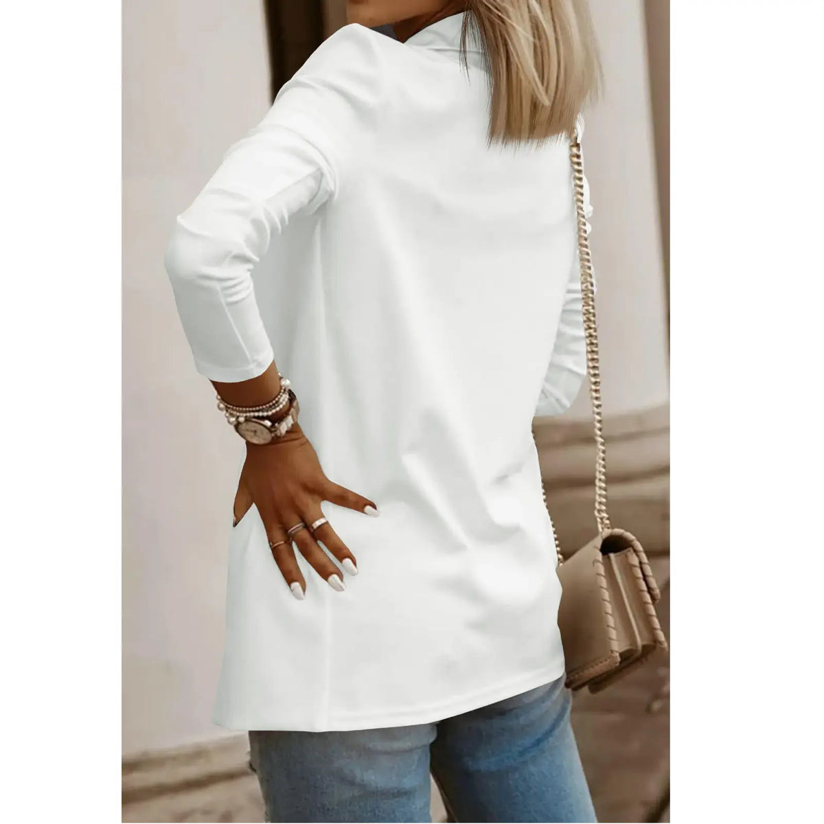 Women's Casual Long Sleeve Knit Blazer