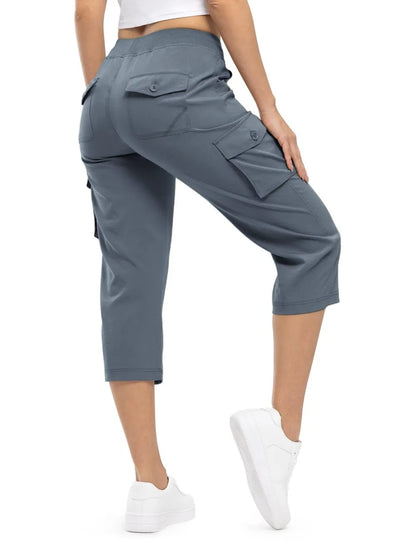 🔥Women's Cargo Capris Lightweight Hiking Pants Shorts Cropped Cotton