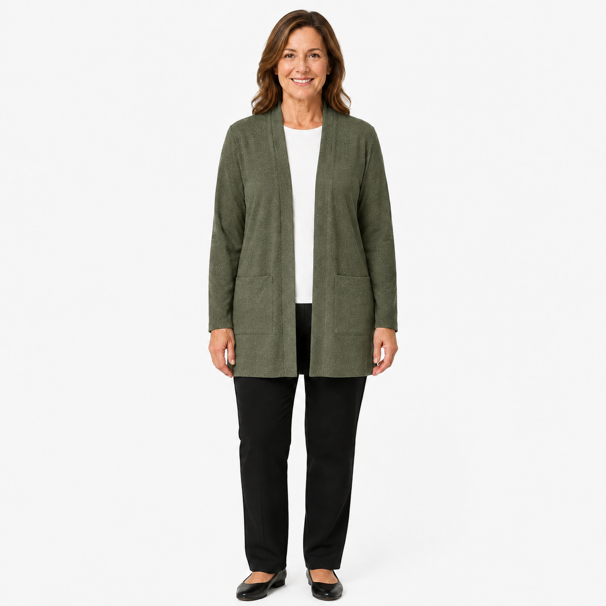 Women's Lightweight Open-Front Longline Cardigan Bundles
