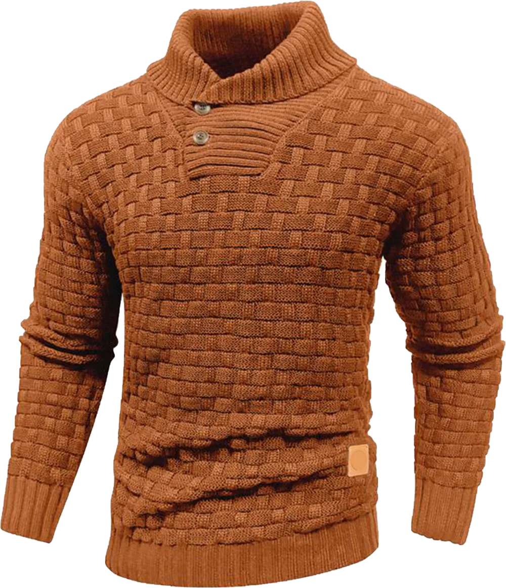 Men’s Shawl Collar Knit Sweater – Classic Warmth. Effortless Style