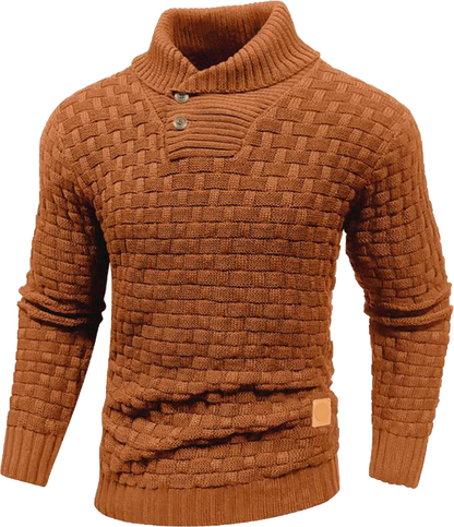 Men’s Shawl Collar Knit Sweater – Classic Warmth. Effortless Style