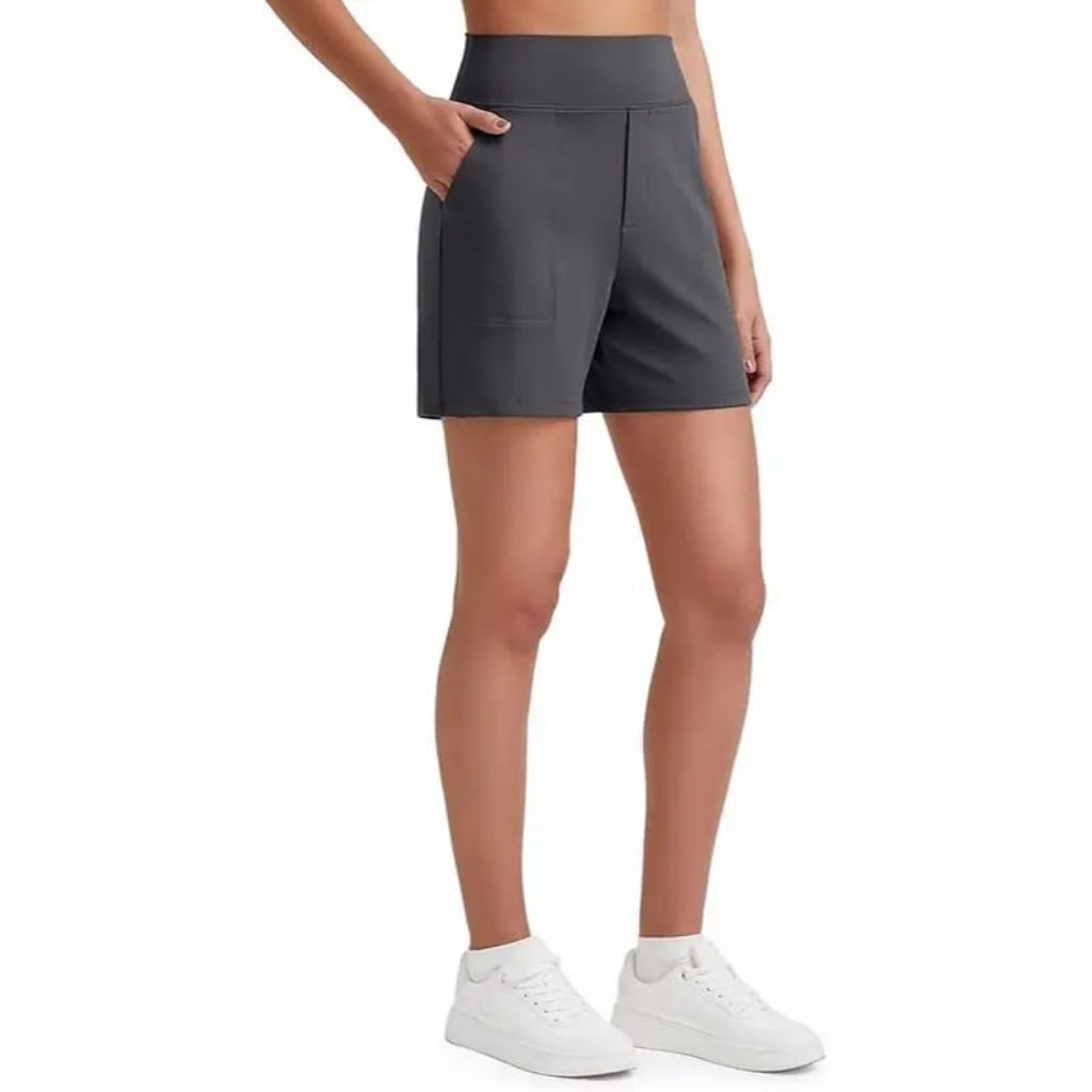 Women's Athletic Shorts✨ High Waisted Running Yoga Shorts Summer Casual Burmuda Shorts🌟 with Pockets Activewear💥