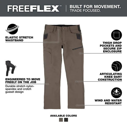 Men's  FREEFLEX Tech Work Pants with 7 Pockets