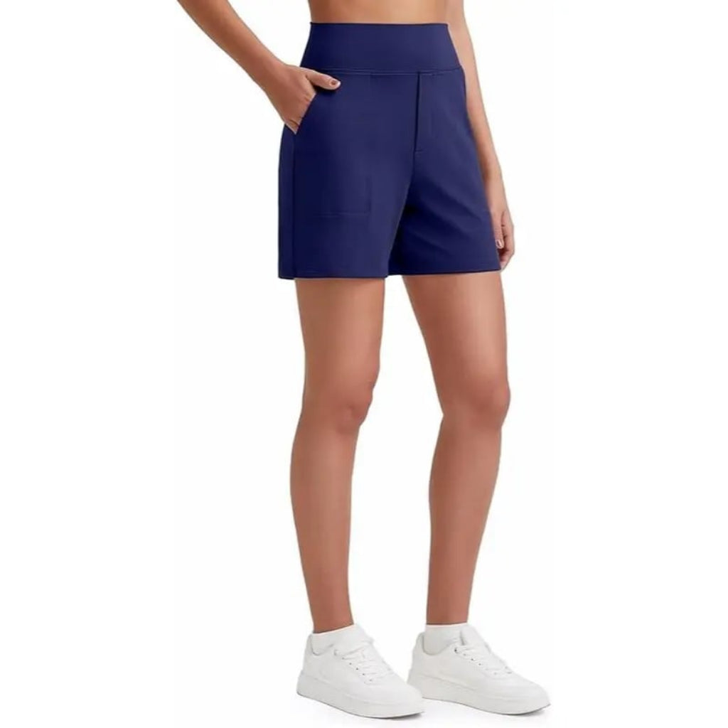 Women's Athletic Shorts✨ High Waisted Running Yoga Shorts Summer Casual Burmuda Shorts🌟 with Pockets Activewear💥