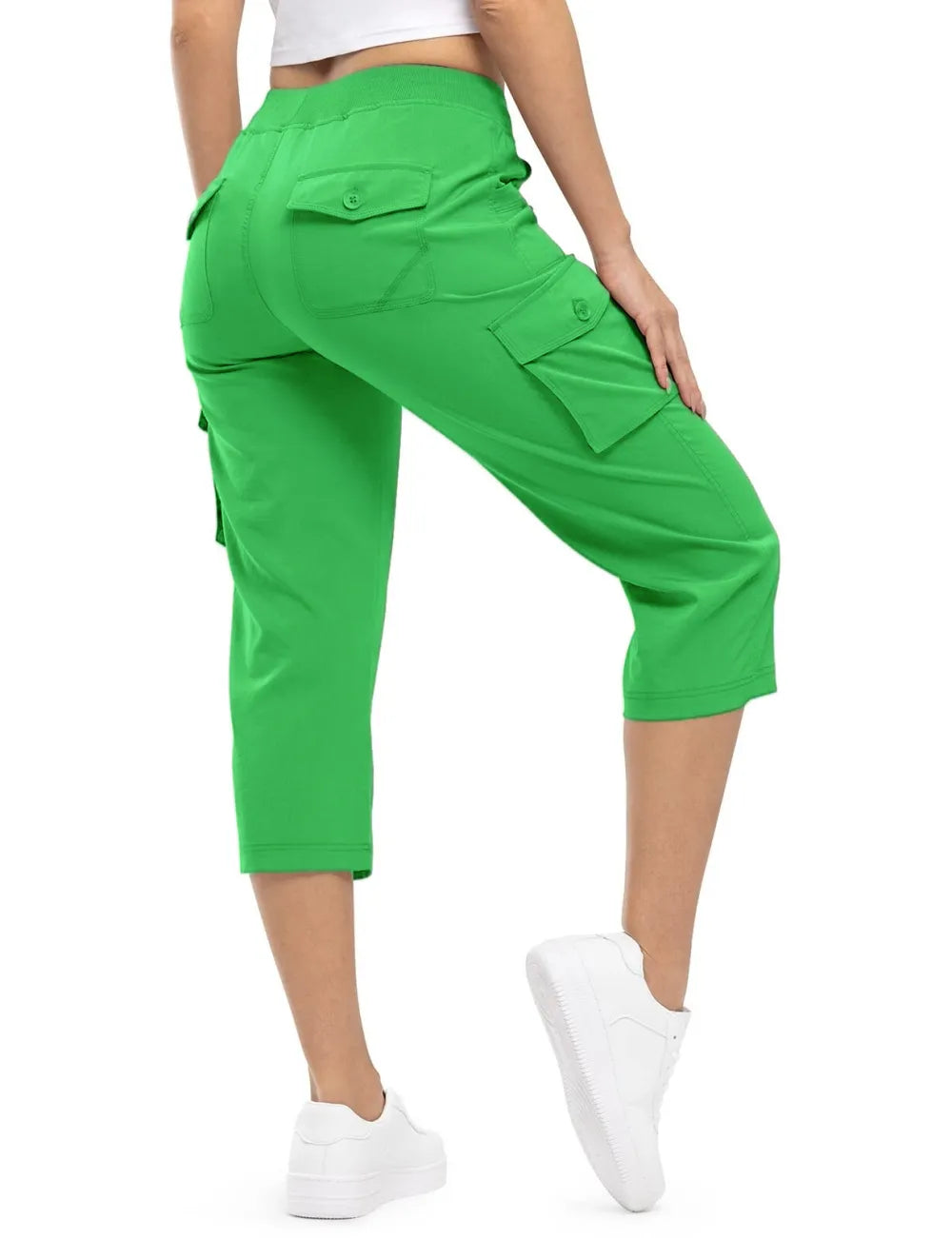 🔥Women's Cargo Capris Lightweight Hiking Pants Shorts Cropped Cotton