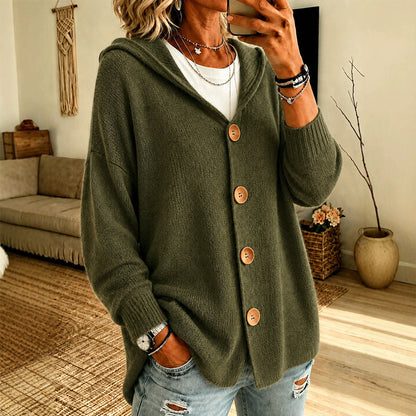 ☁️ Everyday comfort | Women's hooded sweater and cardigan