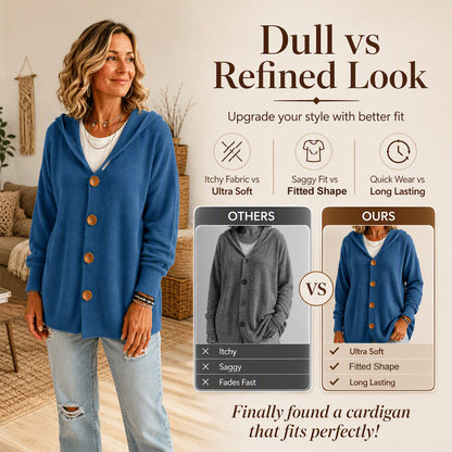 ☁️ Everyday comfort | Women's hooded sweater and cardigan