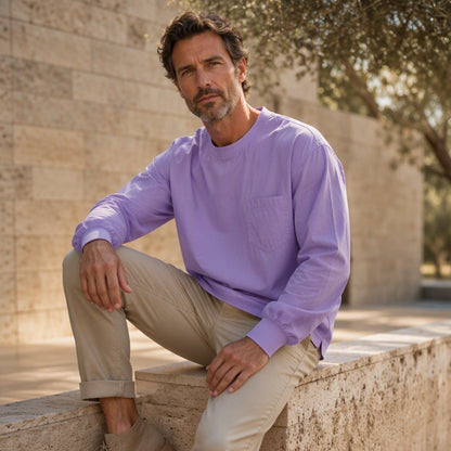 👕Men's Loose-Fit Long Sleeve T-Shirt – Everyday Comfort & Effortless Style