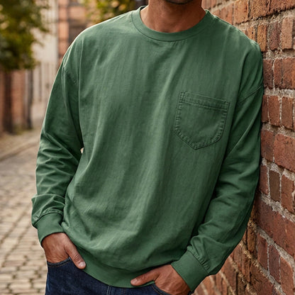 👕Men's Loose-Fit Long Sleeve T-Shirt – Everyday Comfort & Effortless Style
